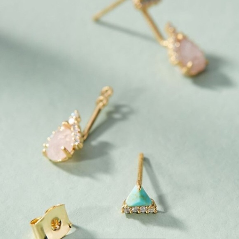 Anthropologie Leila Front Back Earrings